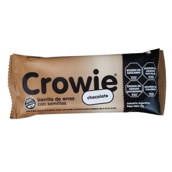 barrita de arroz chocolate crowie
