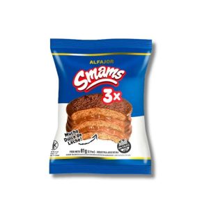 Alfajor Triple con Dulce de Leche Sin Tacc Smams x 81gr
