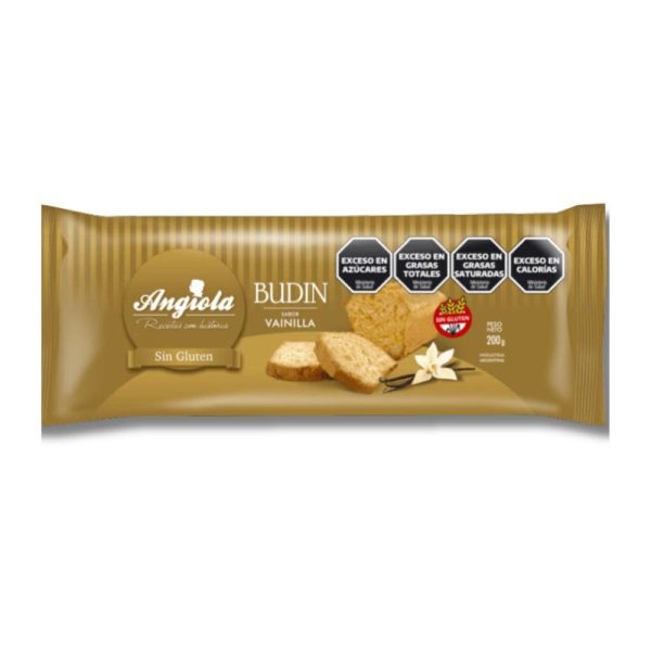 Budín de Vainilla Sin Gluten Angiola x 200gr