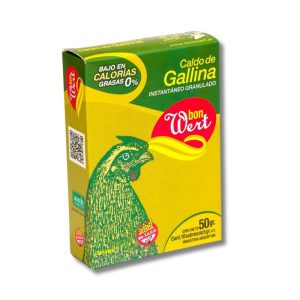 Caldo de Gallina Deshidratado Sin Gluten Bon Wert x 10 sobres