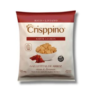 Galletitas de arroz Sin Tacc sabor Jamón Crisppino x 100gr