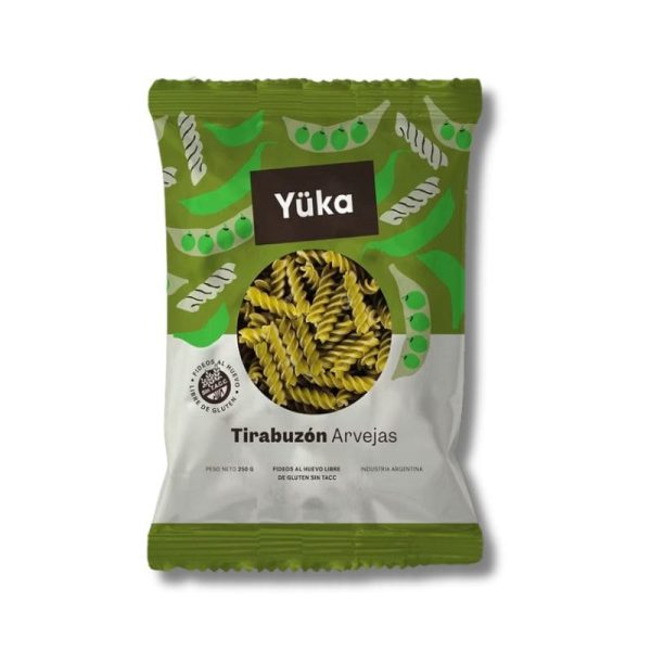 Fideos Tirabuzón de Arvejas Yuka x 250gr