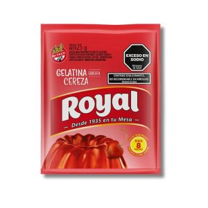 Gelatina sabor a cereza Royal