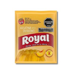 Gelatina sabor Durazno Royal x 25gr