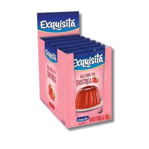 Gelatina sabor a frutilla Exquisita
