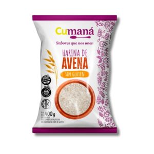 Harina de Avena Sin Gluten Cumana x 400gr