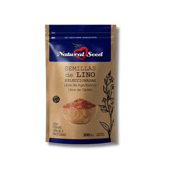 Semillas de Lino Seleccionadas Natural Seed x 200gr