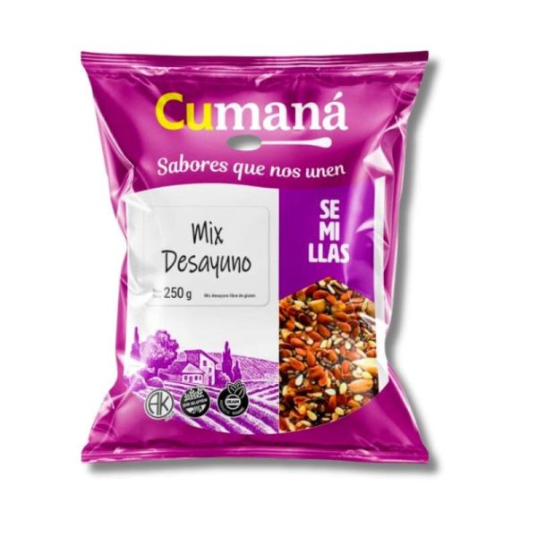 Mix de Semillas de Desayuno Sin Gluten Cumana x 250gr