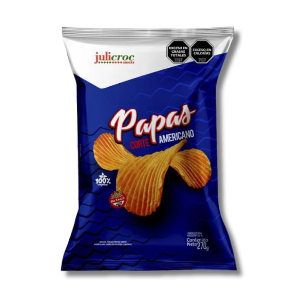 Papas Corte Americano Sin Gluten Julicroc x 270gr