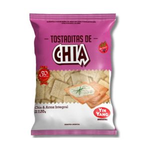Tostaditas de Arroz Integral y Chía Sin Tacc Yin Yang x 120gr