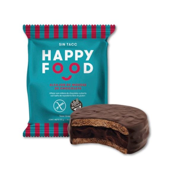 Alfajor Mousse de Chocolate Sin Gluten Happy Food