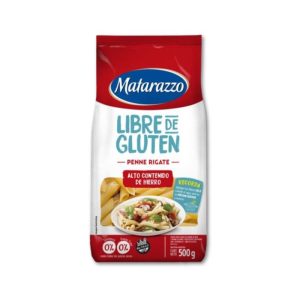 Fideos Penne Rigate Sin Gluten Matarazzo x 500gr