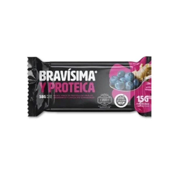 Barrita Proteica Arandano y Jengibre SinGluten Brava