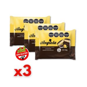 Alfajor de Chocolate y Limón Sin Gluten Angiola x 3