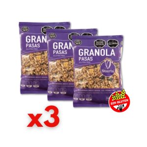 Granola con Pasas de Uva y Coco Rallado Sin Gluten Sturla x
